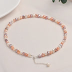 Mixed-Tone Baroque Nugget Pearl-Style Necklace