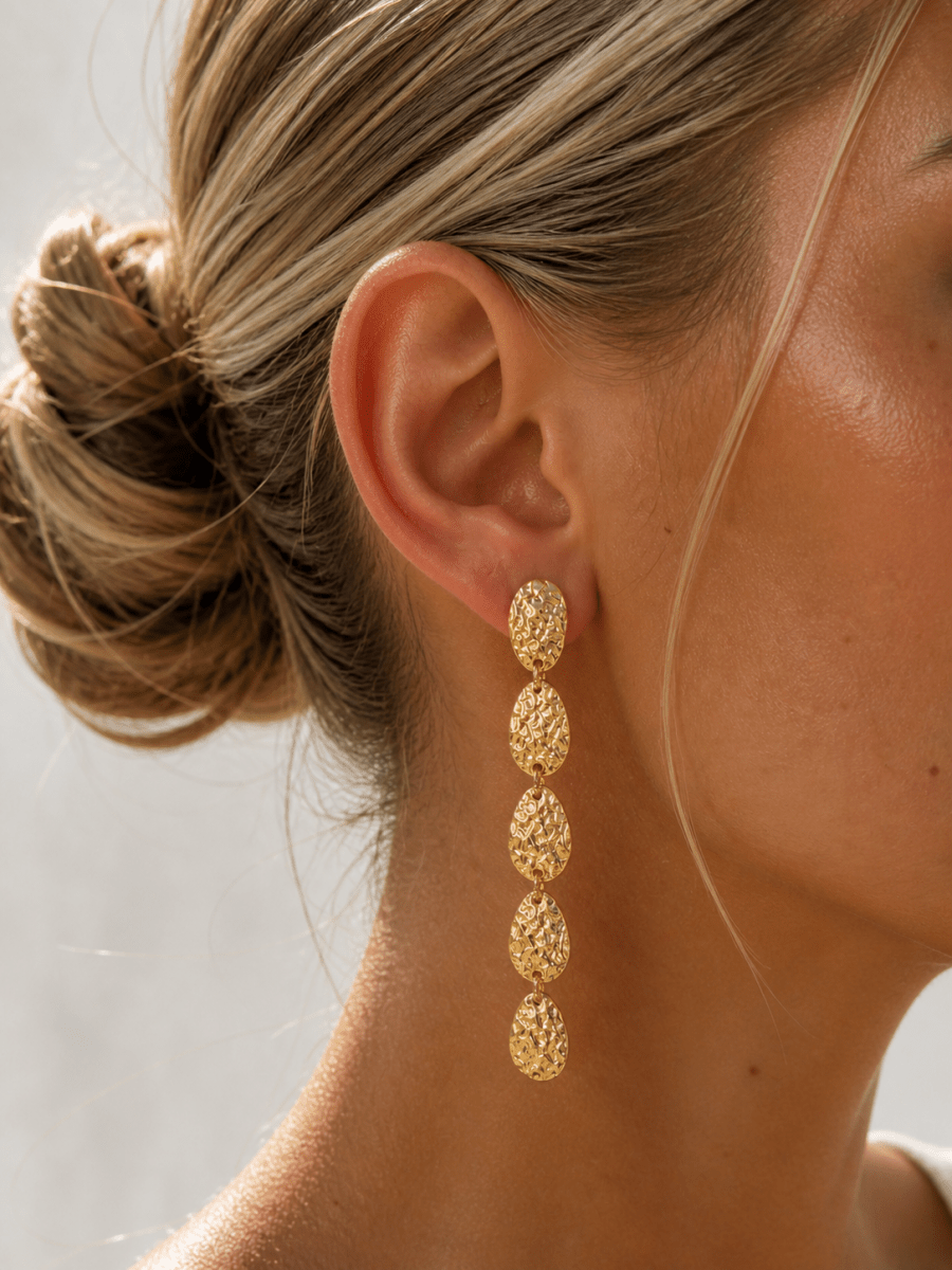 Coin Drop Earrings - ÉCLAT MARBELLA